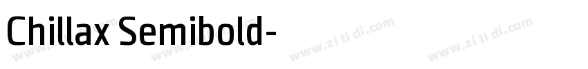 Chillax Semibold字体转换